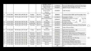 CSJMU BA 6th semester Exam Date Sheet 2024  CSJMU Exam Date Sheet 2024  kanpur university csjmu [upl. by Candida]