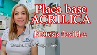 Placa base acrílica para prótesis flexibles [upl. by Arutek]