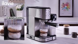 ILAVIE 6in1 Espresso Coffee Machine K5 with Builtin Automatic Milk Frother [upl. by Lorelei938]