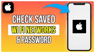 How To Check Wi Fi Saved Networks and Password On iPhone 2024 [upl. by Inwat]