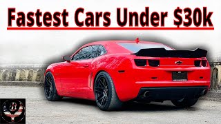 9 Fastest American Cars Under 30k  2022 [upl. by Zetnas]