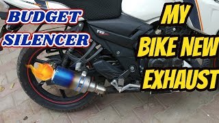 Apache RTR 160 Exhaust Modified 2020  Exhaust For Apache rtr 160 4v  2v [upl. by Wunder525]