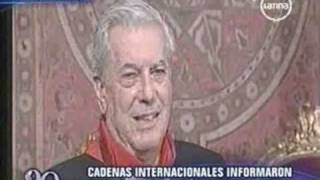 TV Mundial informa sobre Nobel a Vargas Llosa [upl. by Lambard]