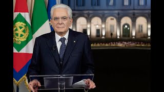 Messaggio di fine anno del Presidente della Repubblica Sergio Mattarella [upl. by Weinrich]