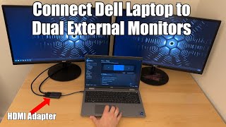 How to Connect Two or More Monitors to your Lenovo Laptop [upl. by Schuster61]