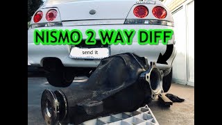 NISMO 2 WAY LSD DIFF INSTALL IN A 400HP RB25DET SKYLINE [upl. by Artied]