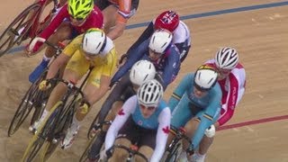 Womens Omnium  Elimination Race  London 2012 Olympics [upl. by Herzel]