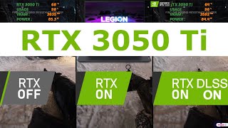 RTX 3050 Ti RTX ON vs OFF Comparison [upl. by Haleehs]