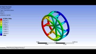 ANSYS13 Three Dimensional Trusses Static Structural analysis Ansys Workbench Tutorial for Beginners [upl. by Winnah]