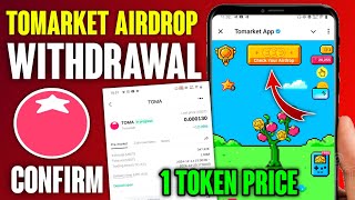 Tomarket App Token Withdraw In Bank  Tomarket Token Withdraw  Tomarket Token Price  Withdraw kare [upl. by Nonnad408]