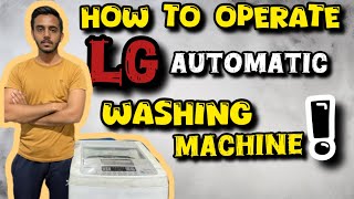 lg washing machine fully automatic demo  how to use [upl. by Eyssej]