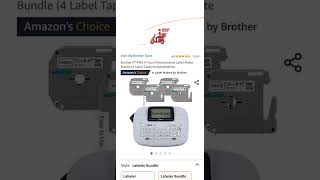 Brother PTM95 PTouch Monochrome Label Maker Bundle 4 Label Tapes IncludedWhite [upl. by Ayoras]