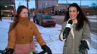 Winter Cycling on CTV Morning Saskatoon [upl. by Bravar526]