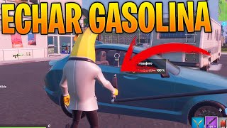 COMO ECHAR GASOLINA A LOS COCHES EN FORTNITE  RECARGAR COMBUSTIBLE COCHES AUTOS CARROS EN FORTNITE [upl. by Anhoj564]