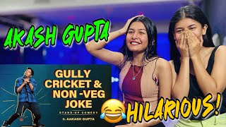 Non Veg Joke amp Gully Cricket  Bonus Jokes  Aakash Gupta  Standup Comedy  Reaction Video [upl. by Emelen602]