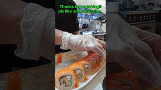 Aburi Salmon Philadelphia here Satori LoungeNZ pinoysushichef food filipinonz cooking [upl. by Angelique196]