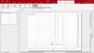 NMR Spectra Processing using MestreNOVA [upl. by Ellives]