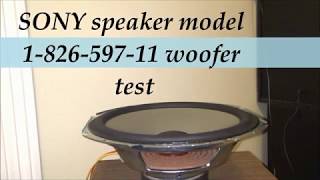 Testing a nice Sony woofer part no 182659711 [upl. by Hcardahs]