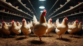 Clucking Marvels Unveiling the Secrets of Broiler Farming  Chicken Farm [upl. by Schnur]