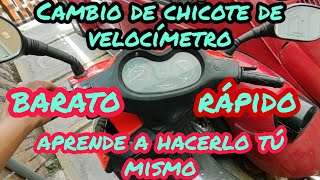 Cambio de chicote de velocímetro a tu motoneta Italika  Soy JC [upl. by Akiam]