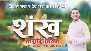 shankha Conch दाहिने र देब्रे शंख चिन्ने सजिलो तरिका  An easy way to identify conch [upl. by Elbring]