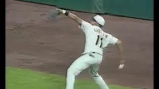 MLB Longest Outfield Throws [upl. by Harlin]