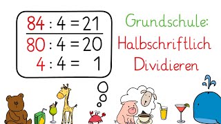 Halbschriftliches Dividieren  Klasse 3 Grundschule [upl. by Chor362]