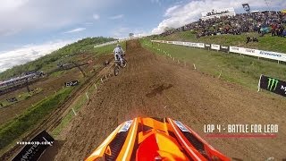 EMX125 Race GoPro at Bulgaria MXGP  vurbmoto [upl. by Oidale]