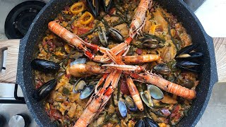 PAELLA MISTA VALENCIANA  Ricetta spagnola 🇪🇸 [upl. by Catima]