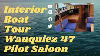 Wauquiez 47 Pilot Saloon Boat Tour INTERIOR  Sailing Yacht FOR SALE [upl. by Aynad]