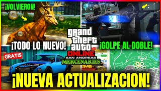 NUEVA ACTUALIZACION en GTA5 Online ¡TODO LO NUEVO GOLPE X2 NUEVO DESAFIO DESCUENTOS y MÁS GTA [upl. by Keating]