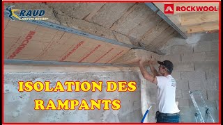 Isolation des rampants par lintérieur en laine de roche ROCKWOOL [upl. by Bills]