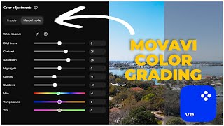 Movavi Editor 2024 Color Grading Made Easy [upl. by Ardelle]