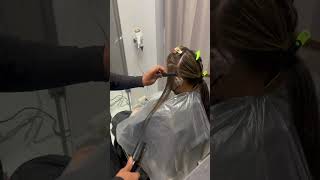 Feather hair extensions haircut thebeautyexpertsalonandacademy hairstyle haircolor beauty [upl. by Catt]