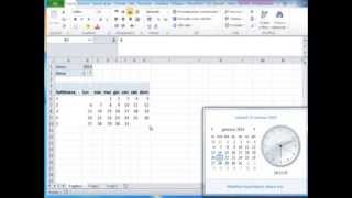 Calendario in Excel parte 14 [upl. by Atsocal]