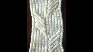 KNITTING PATTERN  SWEEPING CABLE TUTORIAL [upl. by Judie]