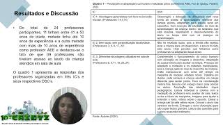 10° EAICTI  Adaptações Curriculares Para Crianças Com Transtorno do Espectro Autista [upl. by Adnicaj]