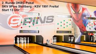 2 Runde DKBCPokal SKV 9Pins Stollberg  KSV 1991 Freital [upl. by Ijar630]