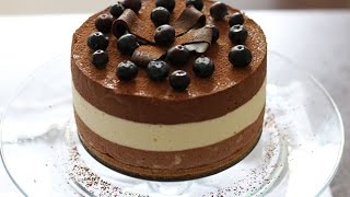 TRIPLE LAYER CHOCOLATE MOUSSE RECIPE [upl. by Hedda433]