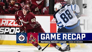 Jets  Coyotes 17  NHL Highlights 2024 [upl. by Notnyw708]