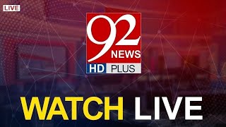 92 NEWS LIVE  Pakistan News Live  Latest Headlines amp Breaking News  Press Conferences amp Speeches [upl. by Julee]