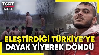 Türkiyeyi Eleştirerek Giden Suriyeli Genç Dayak Yiyince Geri Döndü  TGRT Haber [upl. by Thoma549]