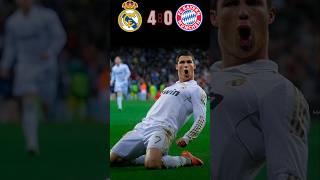 REAL MADRID 🆚️ FC BAYERN MUNICH 40 Match Highlights  football shorts ronaldo cr7 youtube [upl. by Monetta]