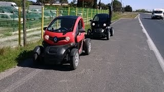 Tour de France de JeanJacques Pierron en Renault Twizy  on the road again [upl. by Cida]