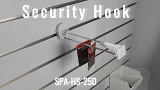 Security Hook For Slatwall SPAHS250 [upl. by Nemzzaj]