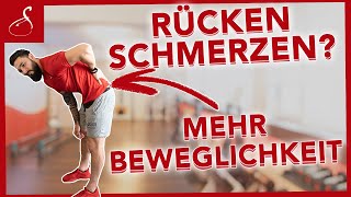 RÜCKENSCHMERZEN SOFORT MEHR BEWEGLICHKEIT│ SanoGym [upl. by Delly]