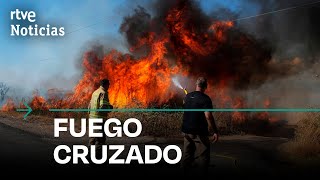 ISRAEL LÍBANO Los INCENDIOS FORESTALES reflejan las HOSTILIDADES en la GUERRA  RTVE Noticias [upl. by Femi662]