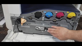 XEROX Замените Сборник Отработанного Тонера R5  Replace Waste Toner Container R5 [upl. by Elnora]