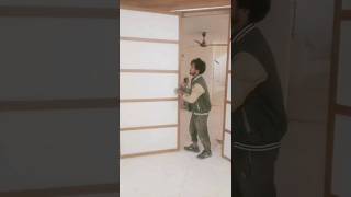 4 door sliding wardrobe designstrandig new viralvideo house youtubevideointerior [upl. by Mitran]