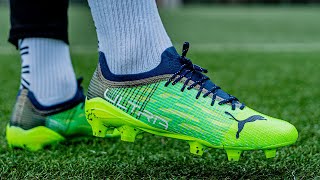 Kingsley Coman Schuhtest  Puma Ultra 13 Review [upl. by Ecnarf]